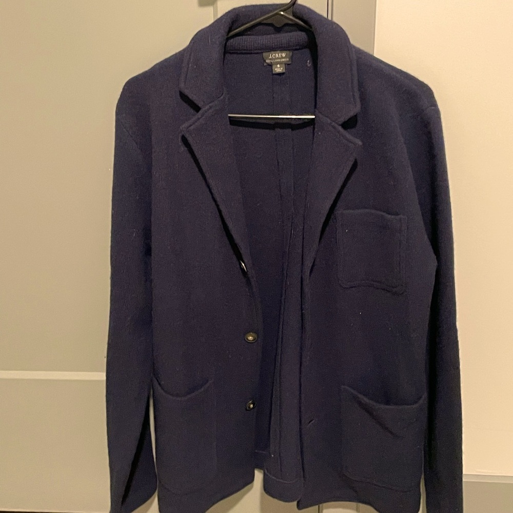 Never worn J Crew navy cardigan